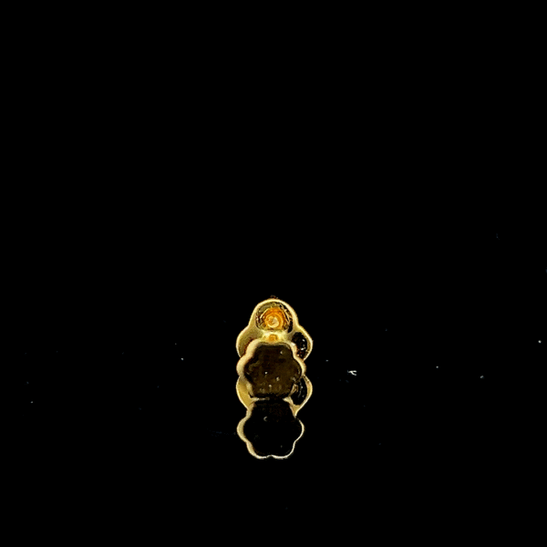 Trinity Glow Pure Gold Nose Pin - Image 3
